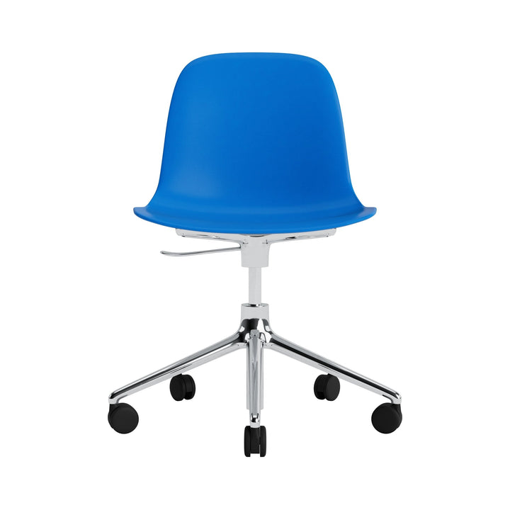 Form Chair Swivel 5W Gas Lift Aluminum - Normann Copenhagen Swivel Chairs - Form Chair Swivel 5W Gas Lift Alu - Bright Blue - HORNE