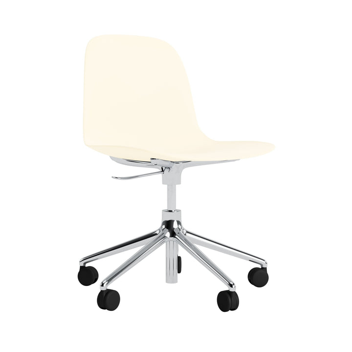 Form Chair Swivel 5W Gas Lift Aluminum - Normann Copenhagen Swivel Chairs - Form Chair Swivel 5W Gas Lift Alu - Cream - HORNE