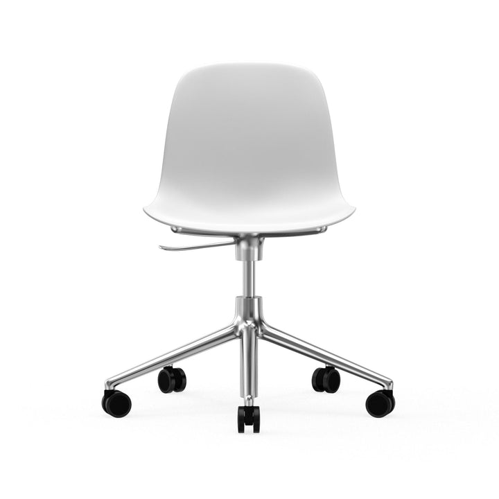 Form Chair Swivel 5W Gas Lift Aluminum - Normann Copenhagen Swivel Chairs - Form Chair Swivel 5W Gas Lift Alu - Bright Blue - HORNE