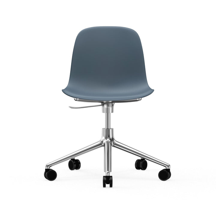 Form Chair Swivel 5W Gas Lift Aluminum - Normann Copenhagen Swivel Chairs - Form Chair Swivel 5W Gas Lift Alu - Bright Blue - HORNE