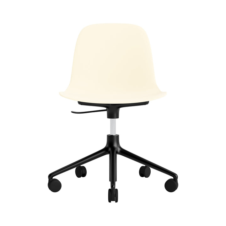 Form Chair Swivel 5W Gas Lift Aluminum - Normann Copenhagen Swivel Chairs - Form Chair Swivel 5W Gas Lift Black Alu - Bright Blue - HORNE