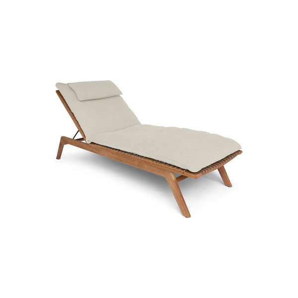 Forte Sun Lounger - BETACO Chairs - Taupe Straps / Teak / Lorkey 41 - HORNE