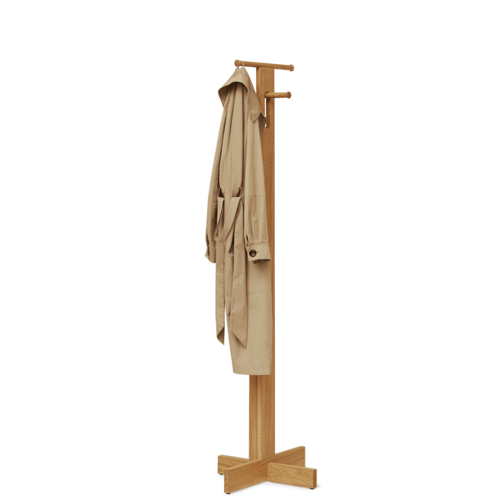 Foyer Coat Stand - Form & Refine Coat + Key Racks - Oak - HORNE