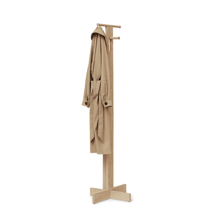 Foyer Coat Stand - Form & Refine Coat + Key Racks - White Oak - HORNE