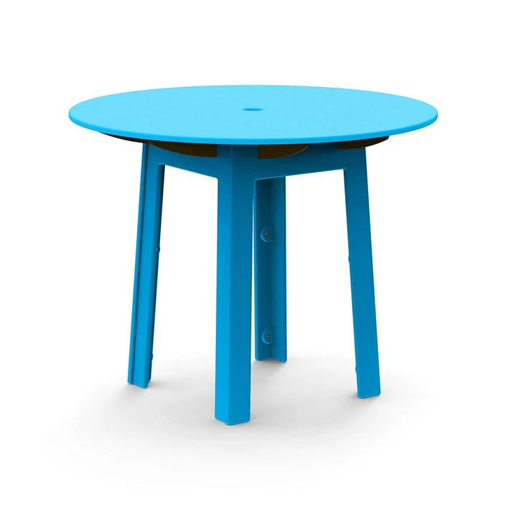 Fresh Air Round Table - 38" - Loll Designs Outdoor Furniture - Table Top with Umbrella Hole - Sky Blue - HORNE