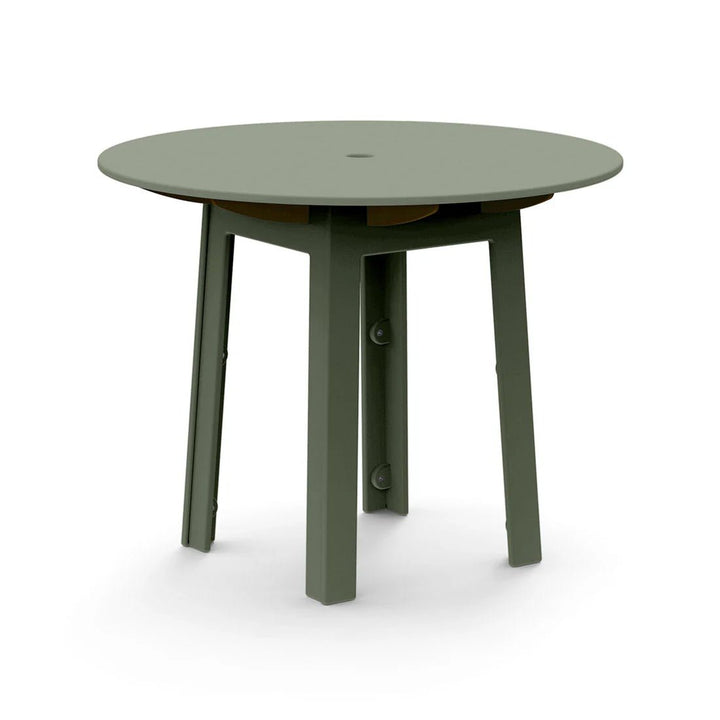 Fresh Air Round Table - 38" - Loll Designs Outdoor Furniture - Table Top with Umbrella Hole - Sage - HORNE