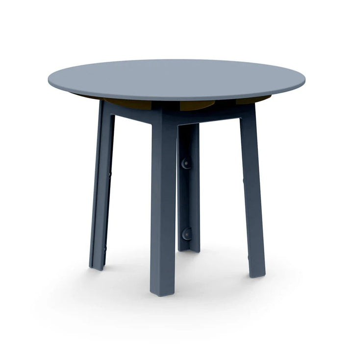 Fresh Air Round Table - 38" - Loll Designs Outdoor Furniture - Standard Table Top - Ash Blue - HORNE