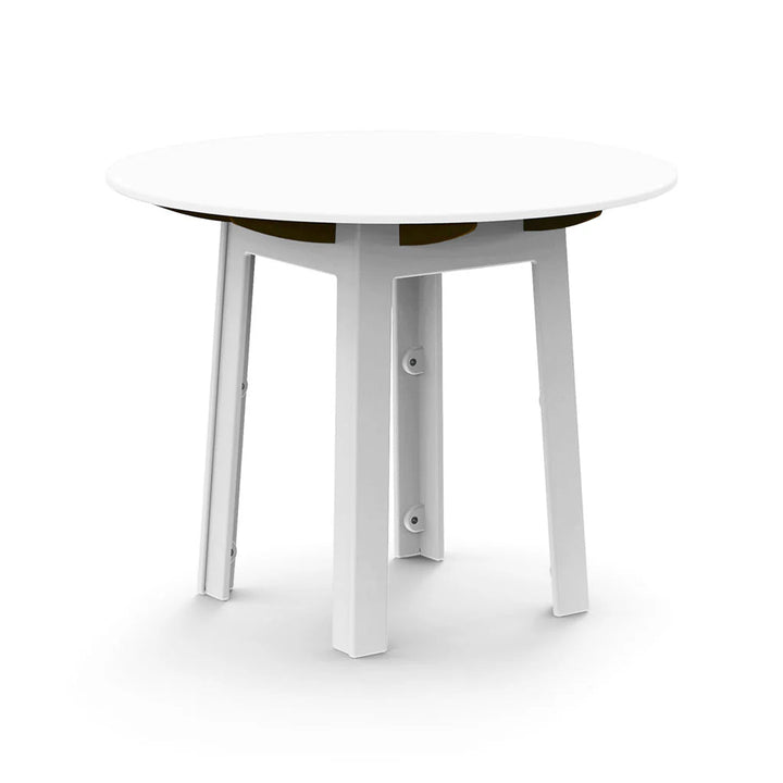 Fresh Air Round Table - 38" - Loll Designs Outdoor Furniture - Standard Table Top - Cloud White - HORNE