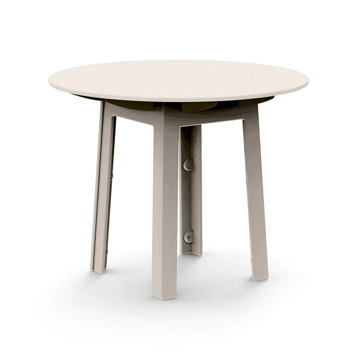 Fresh Air Round Table - 38" - Loll Designs Outdoor Furniture - Standard Table Top - Fog - HORNE