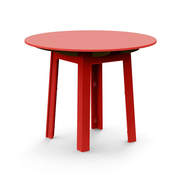 Fresh Air Round Table - 38" - Loll Designs Outdoor Furniture - Standard Table Top - Apple Red - HORNE