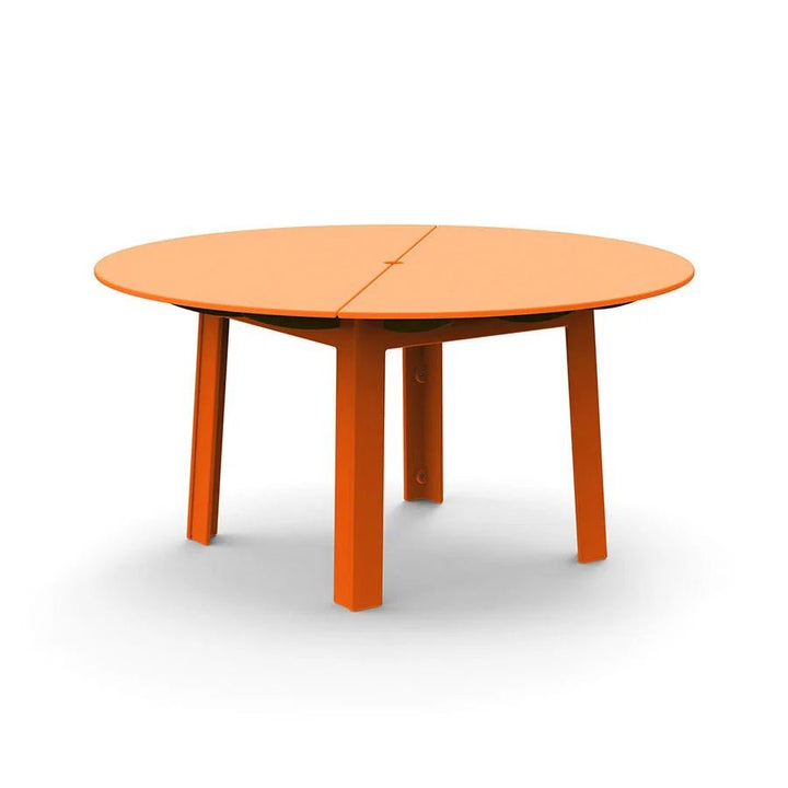 Fresh Air Round Table - 60" - Loll Designs Outdoor Furniture - Table Top with Umbrella Hole - Sunset Orange - HORNE