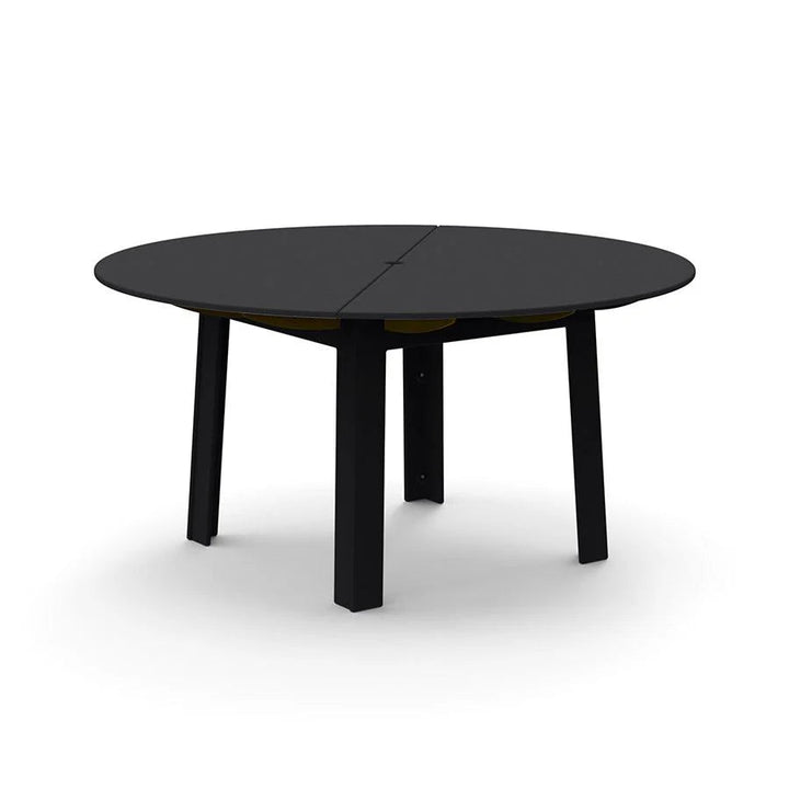 Fresh Air Round Table - 60" - Loll Designs Outdoor Furniture - Table Top with Umbrella Hole - Black - HORNE