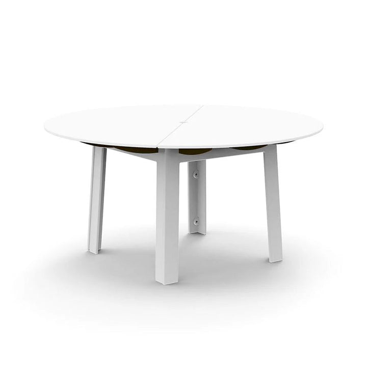 Fresh Air Round Table - 60" - Loll Designs Outdoor Furniture - Table Top with Umbrella Hole - Cloud White - HORNE