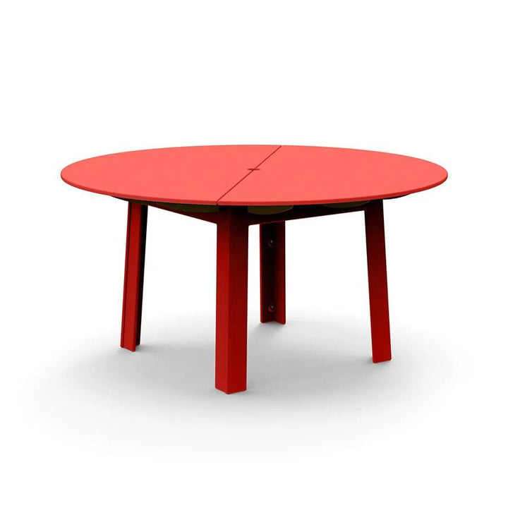 Fresh Air Round Table - 60" - Loll Designs Outdoor Furniture - Table Top with Umbrella Hole - Apple Red - HORNE