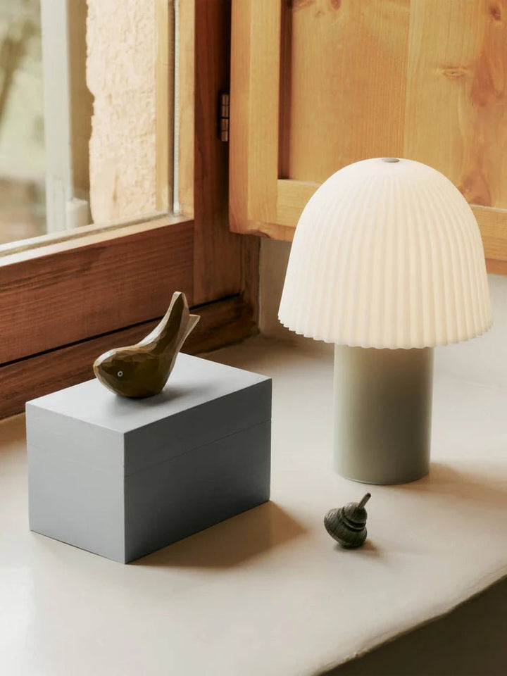 Frill Portable Lamp - Ferm Living Lighting - Rose/White - HORNE