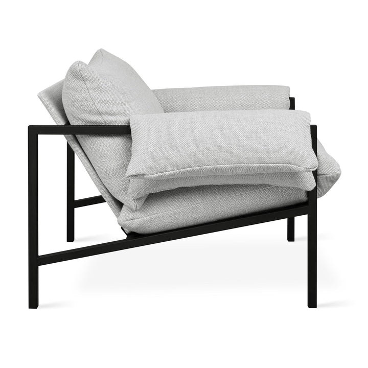 Fulton Lounge Chair - Gus* Modern - Chairs - Rosslyn Argent - HORNE