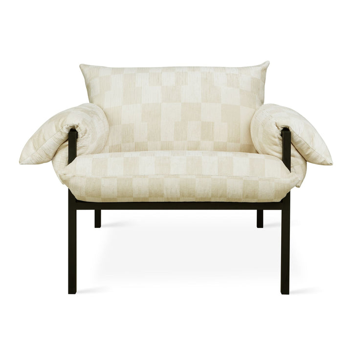 Fulton Lounge Chair - Gus* Modern - Chairs - Rosslyn Argent - HORNE