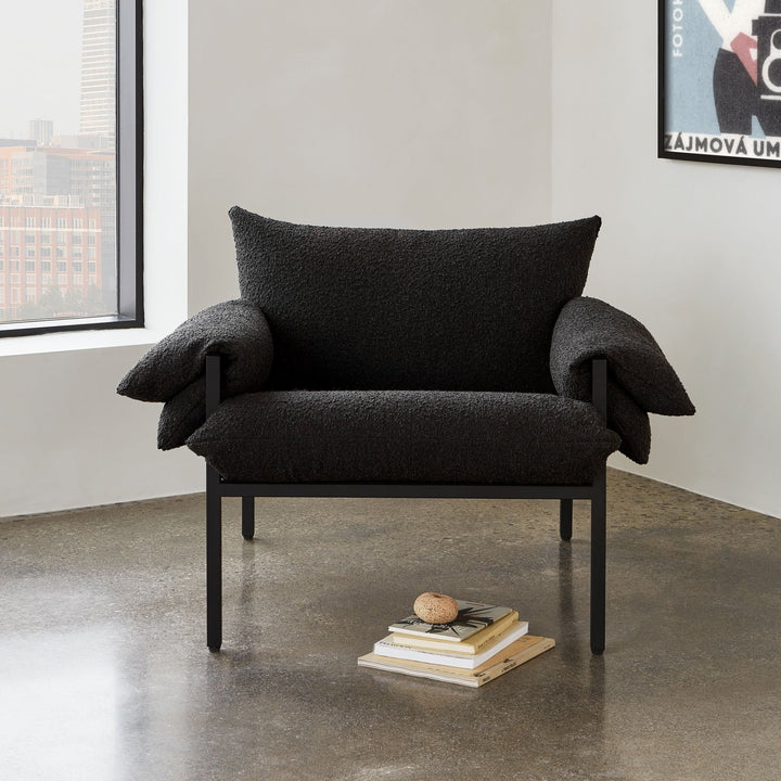 Fulton Lounge Chair - Gus* Modern - Chairs - Rosslyn Argent - HORNE