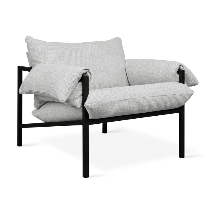 Fulton Lounge Chair - Gus* Modern - Chairs - Rosslyn Argent - HORNE