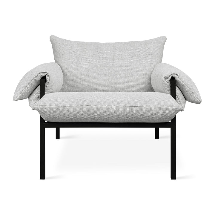 Fulton Lounge Chair - Gus* Modern - Chairs - Rosslyn Argent - HORNE