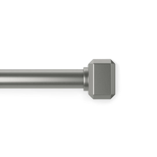 Geo Pinpoint Curtain Rod - Umbra Bath - Nickel-Steel - HORNE