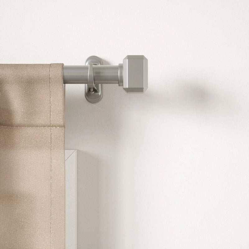Geo Pinpoint Curtain Rod - Umbra Bath - Nickel-Steel - HORNE