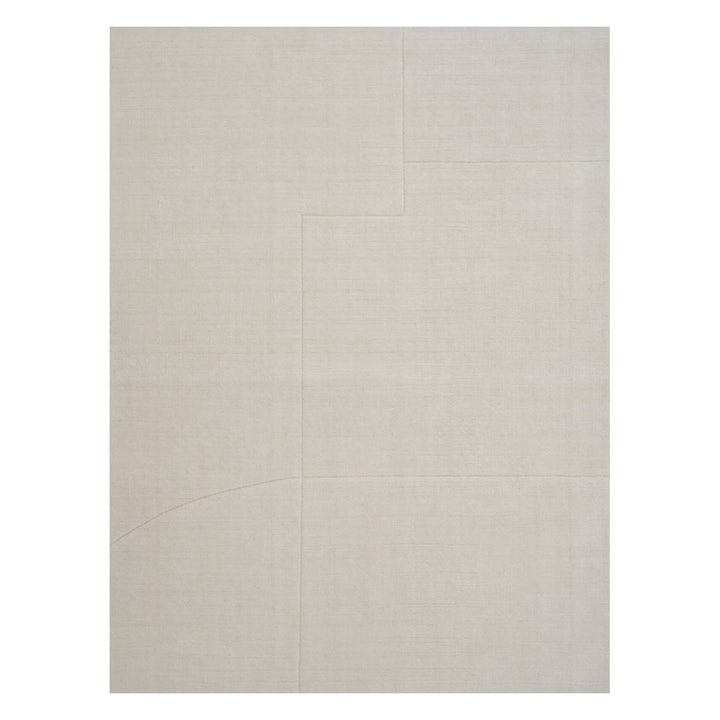 Geometric Maze rug in Beige 250x350 (8.2' x 11.5')