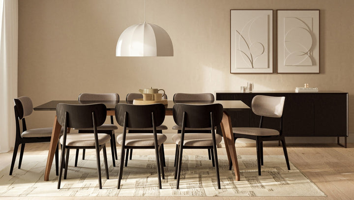 Giane Dining Table - Urbia Tables - Off White Nogal - Large - HORNE