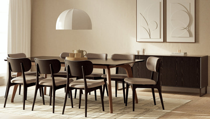 Giane Dining Table - Urbia Tables - Off White Nogal - Large - HORNE
