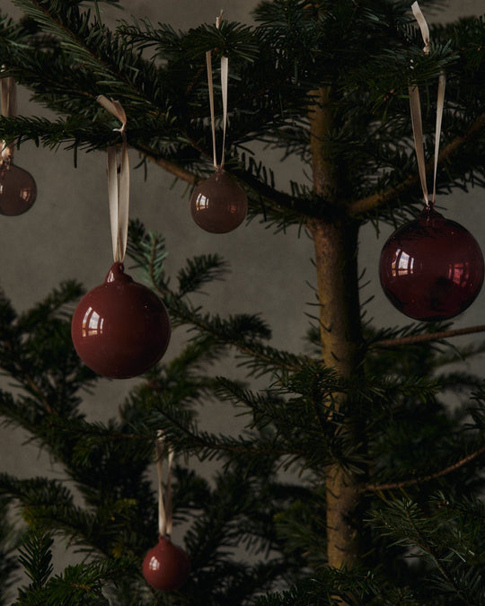 Glass Baubles - M - Set of 3 - Ferm Living Decor - HORNE