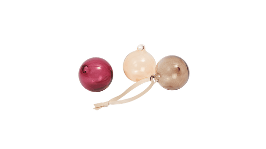 Glass Baubles - S - Set of 3 - Ferm Living Decor - HORNE
