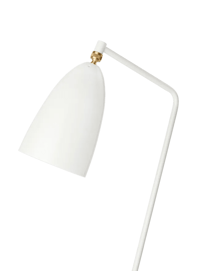 Gräshoppa Floor Lamp - Gubi Floor Lamps - Alabaster White Glossy - HORNE