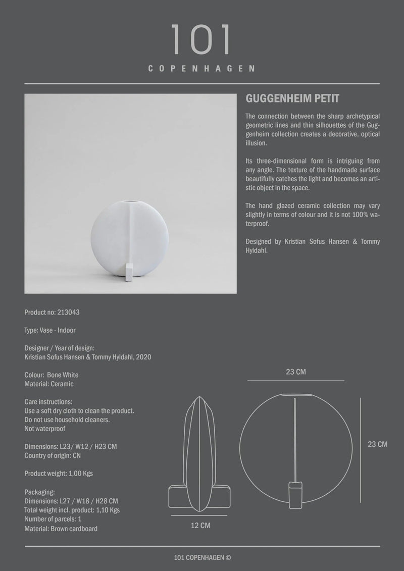 Guggenheim Vase - 101 Copenhagen Vases - Big - Dark Grey - HORNE