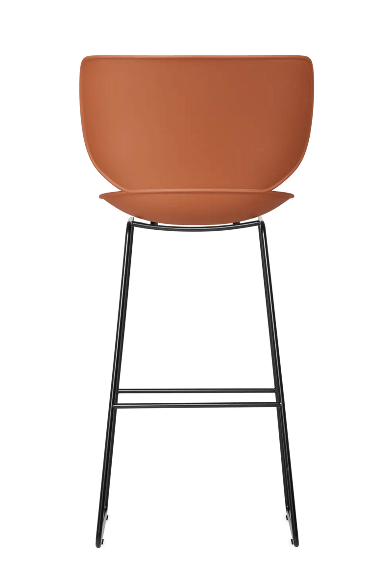 Hana Bar Stool Un - Upholstered Set of 2 - Moooi Stools + Benches + Ottomans - Black - Black - High - HORNE