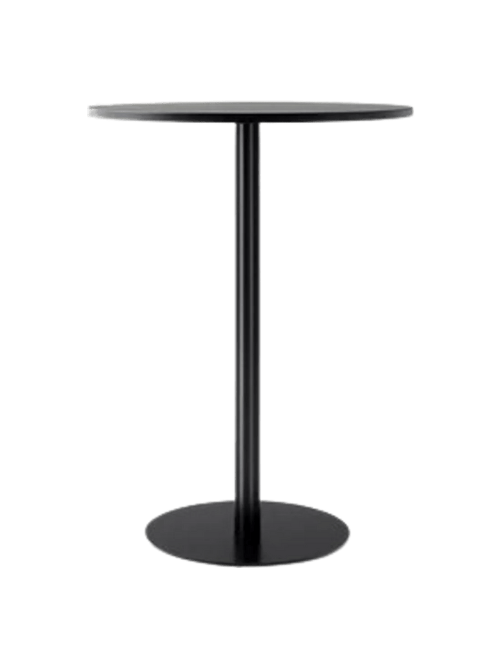 Harbour Column Bar Table - Audo Copenhagen Tables + Desks - Round base - Ø: 31.5 in - Linoleum Charcoal - HORNE