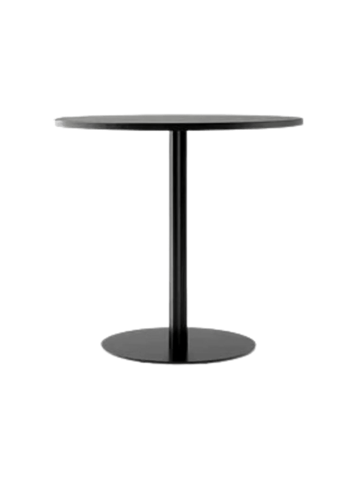 Harbour Column Dining Table - Audo Copenhagen Tables + Desks - Round - Ø: 31.5 in - Linoleum Charcoal - HORNE