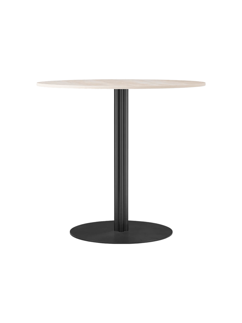Harbour Column Dining Table - Audo Copenhagen Tables + Desks - Star base - Ø: 23.6 in - Black Oak - HORNE