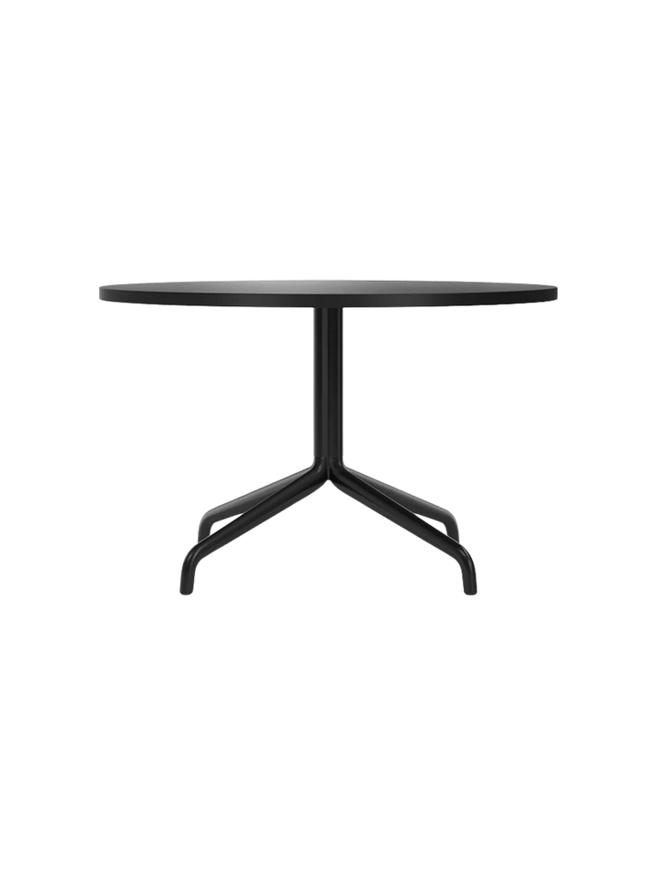 Harbour Column Lounge Table - Audo Copenhagen Tables + Desks - Linoleum Charcoal - HORNE