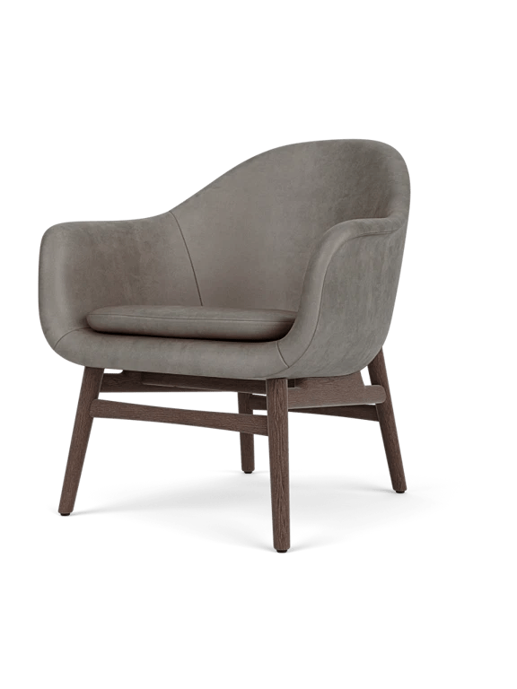 Harbour Lounge Chair - Audo Copenhagen Chairs - Dark stained oak - Dakar 0311 - HORNE