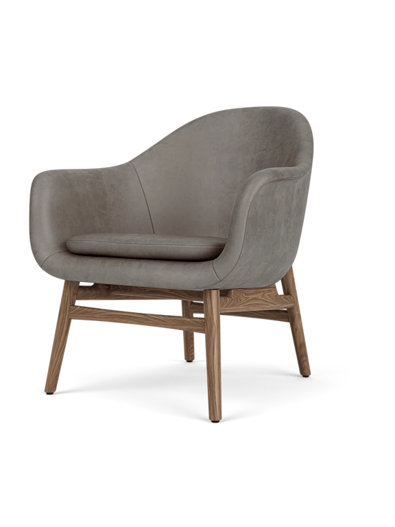 Harbour Lounge Chair - Audo Copenhagen Chairs - Walnut - Dakar 0311 - HORNE