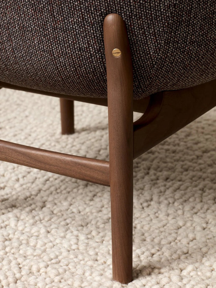 Harbour Lounge Chair - Audo Copenhagen Chairs - Walnut - Audo Bouclé 02 - HORNE