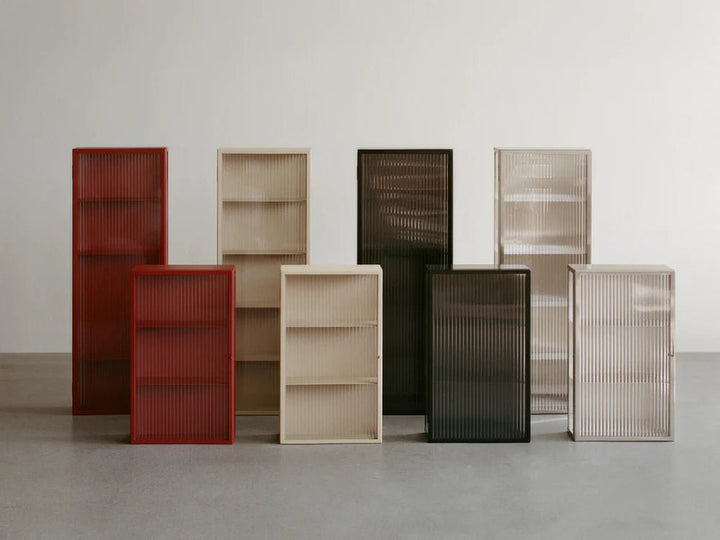 Haze Wall Cabinet - Tall - Ferm Living Storage + Organization - Stainless Steel - HORNE
