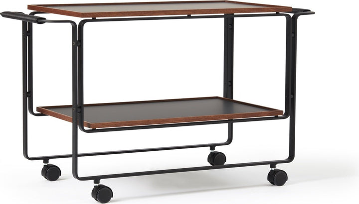 HB 128 Bar Cart - Lange Production Trolleys + Carts - Black - HORNE
