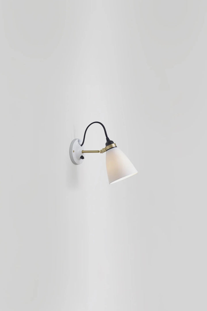 Hector 30 Wall Light with Switch - Gray Cable - Original BTC Wall Sconces - Black - HORNE