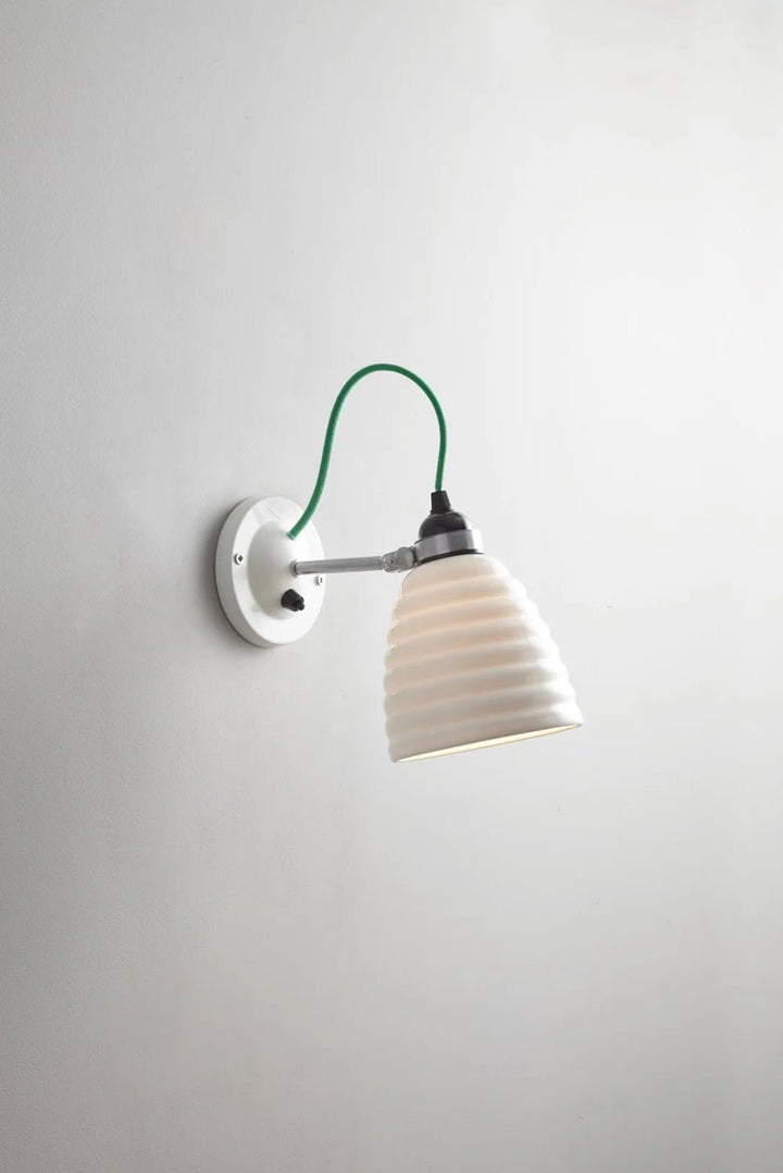 Hector Bibendum Wall Light - Original BTC Table + Task - Switched - Green - HORNE