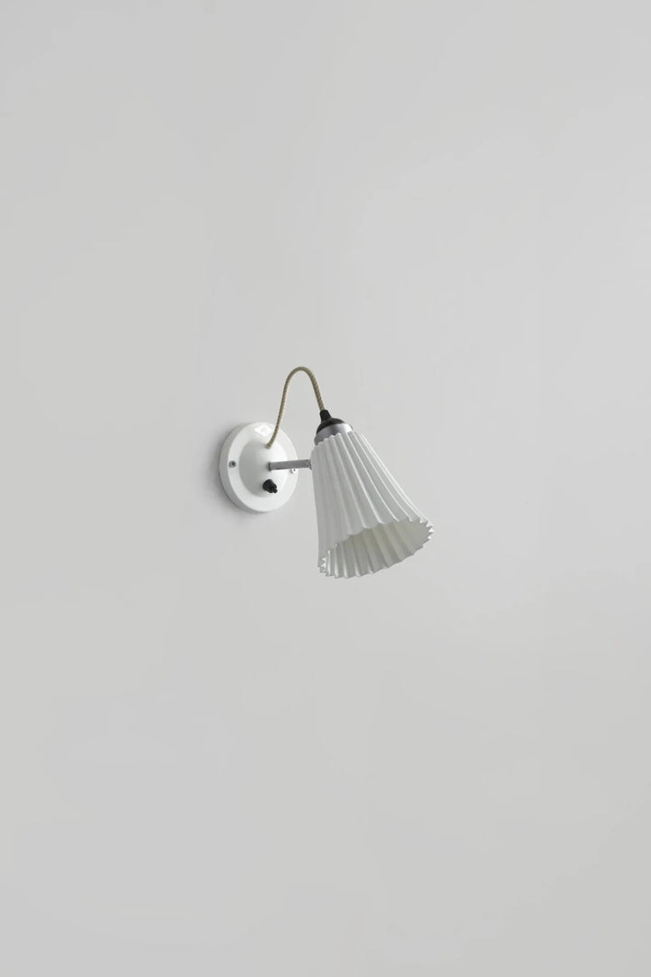 Hector Pleat Medium Wall Light - Switched - Original BTC Wall Sconces - HORNE