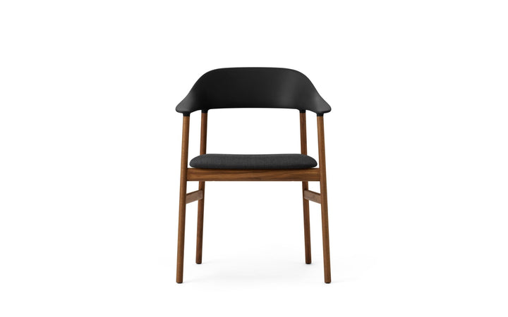 Herit Armchair Upholstery - Normann Copenhagen Dining Chairs - Herit Armchair Upholstery Smoked Oak - Remix White - HORNE