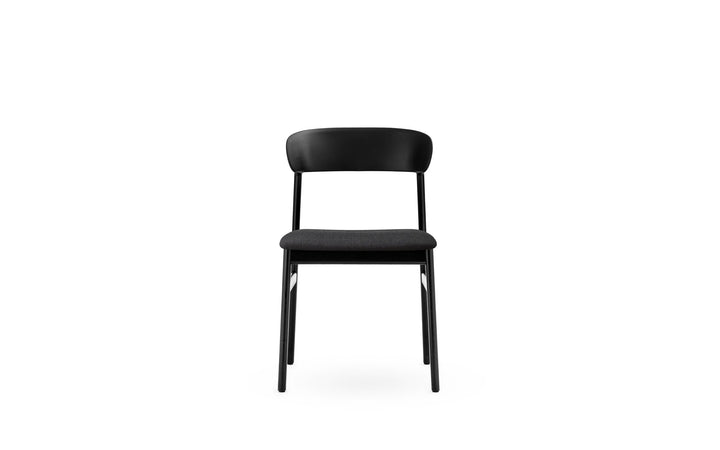 Herit Chair Upholstery - Normann Copenhagen Dining Chairs - Herit Chair Upholstery Black Oak - Remix Black - HORNE