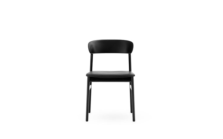 Herit Chair Upholstery - Normann Copenhagen Dining Chairs - Herit Chair Upholstery Black Oak - Remix Black - HORNE