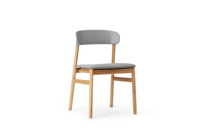 Herit Chair Upholstery - Normann Copenhagen Dining Chairs - Herit Chair Upholstery Oak - Remix Grey - HORNE